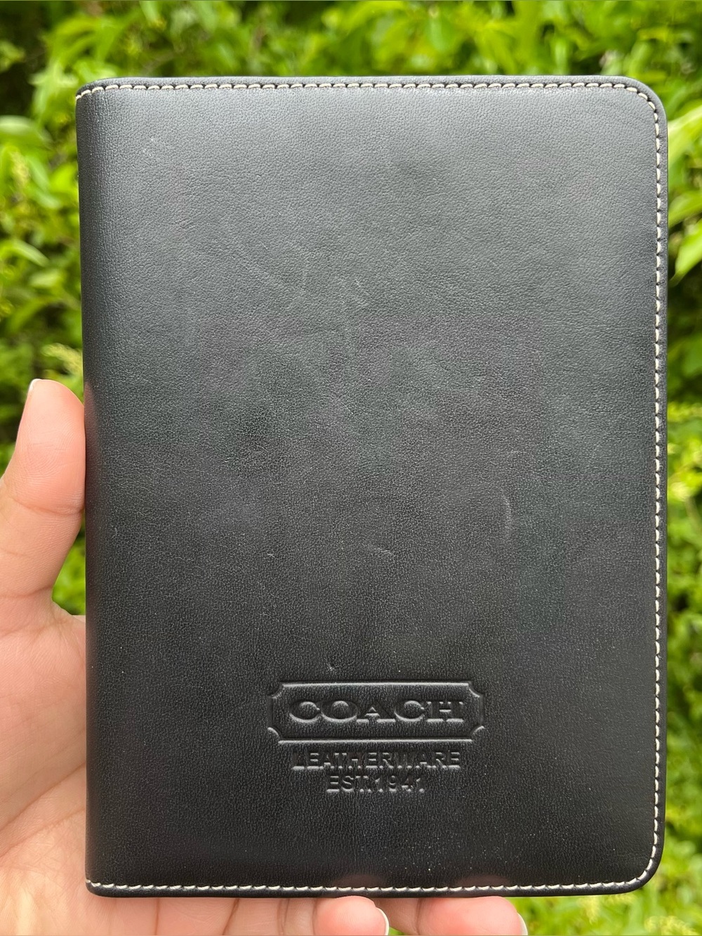 Black Vintage Leather Y2K Coach Photo Album/Journal ✨